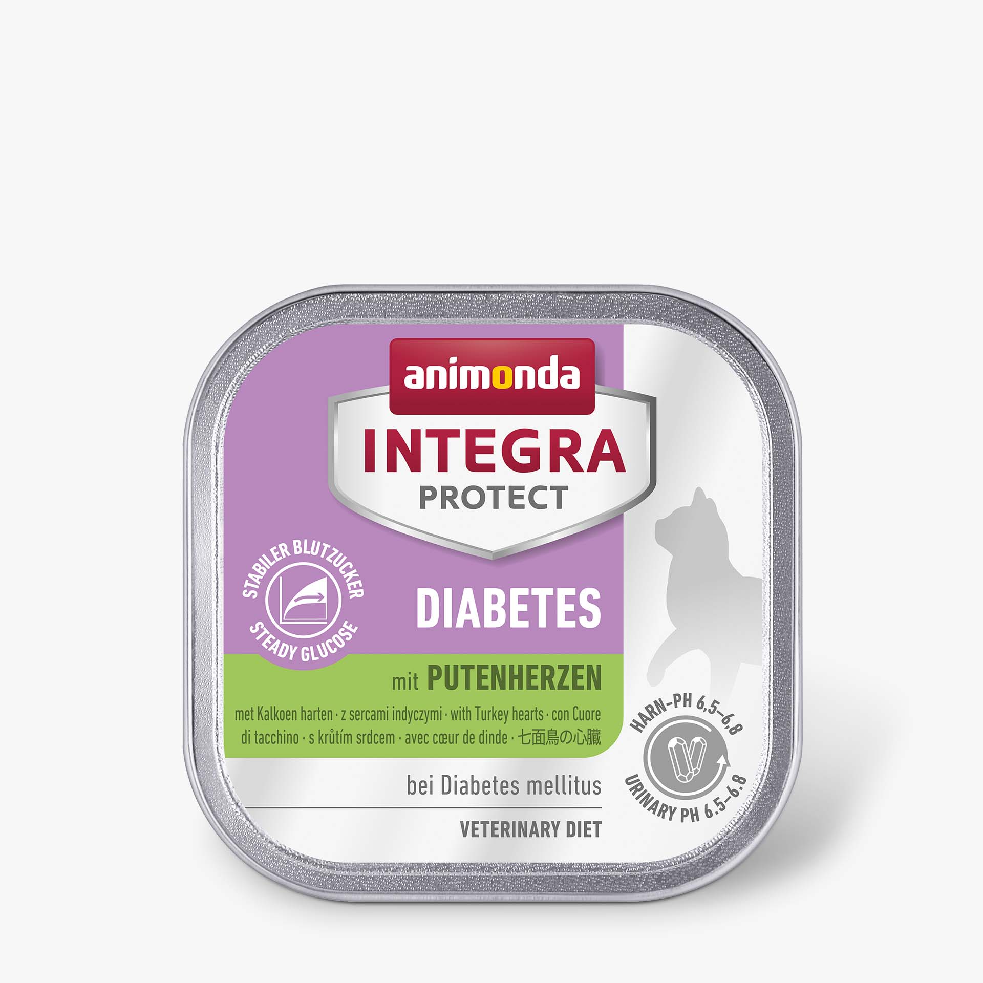 86629 animonda INTEGRA PROTECT Adult Diabetes mit Putenherzen Katze Nassfutter