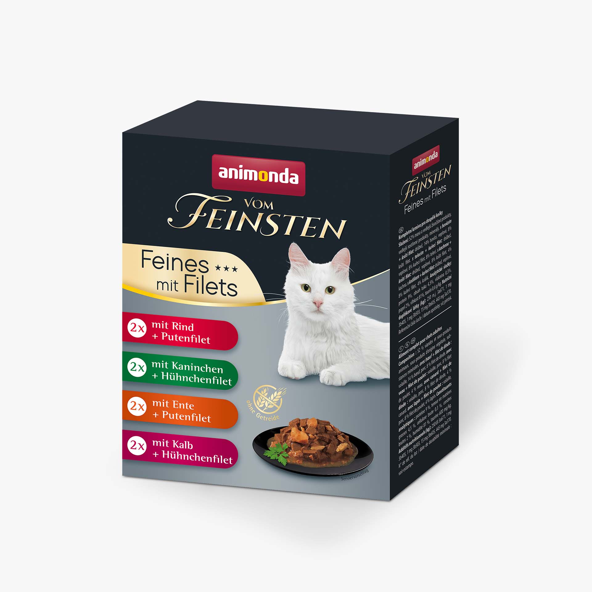 83055 animonda Vom Feinsten Adult Feine Vielfalt mit Filets Katze Nassfutter