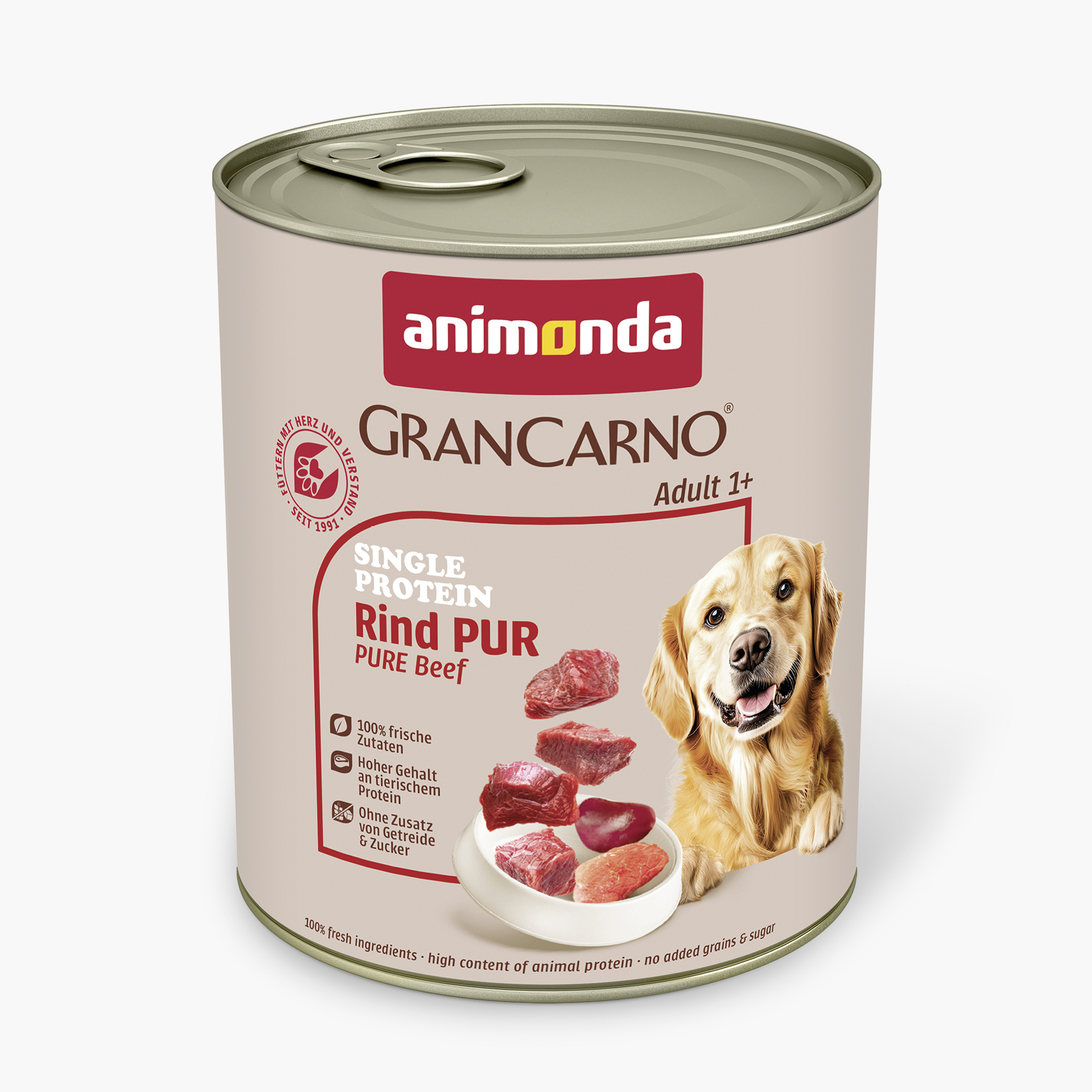 82432 animonda GranCarno Adult Single Protein Rind pur Hund Nassfutter