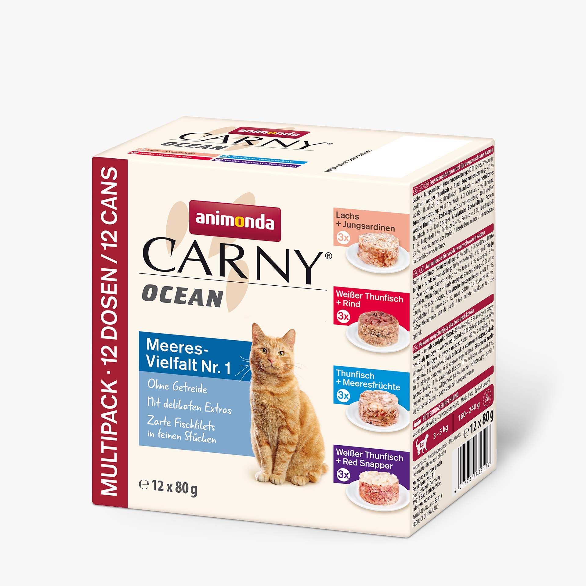 83817 animonda Carny Adult Ocean Meeresvielfalt Nr. 1 Katze Ergaenzungsfutter