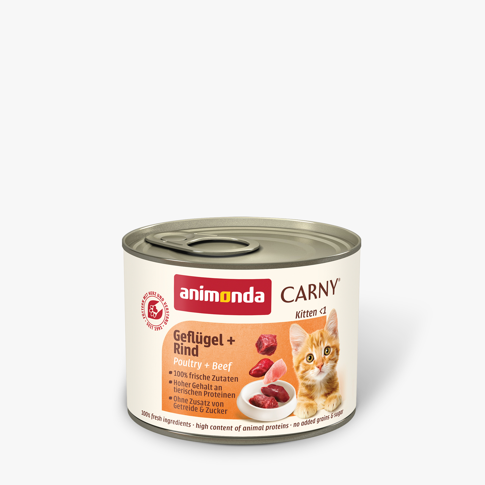 83964 animonda Carny Kitten Gefluegel und Rind  Katze Nassfutter