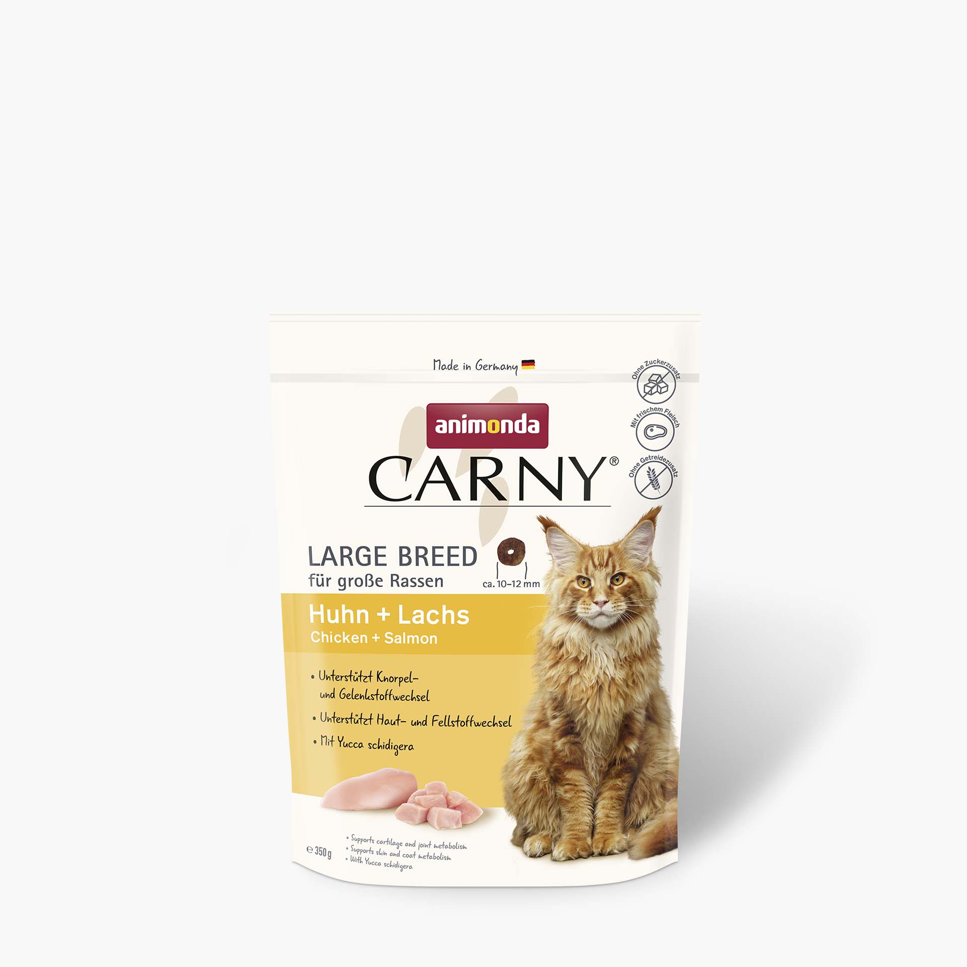 83552 animonda Carny Adult Grosse Rassen Huhn und Lachs Katze Trockenfutter