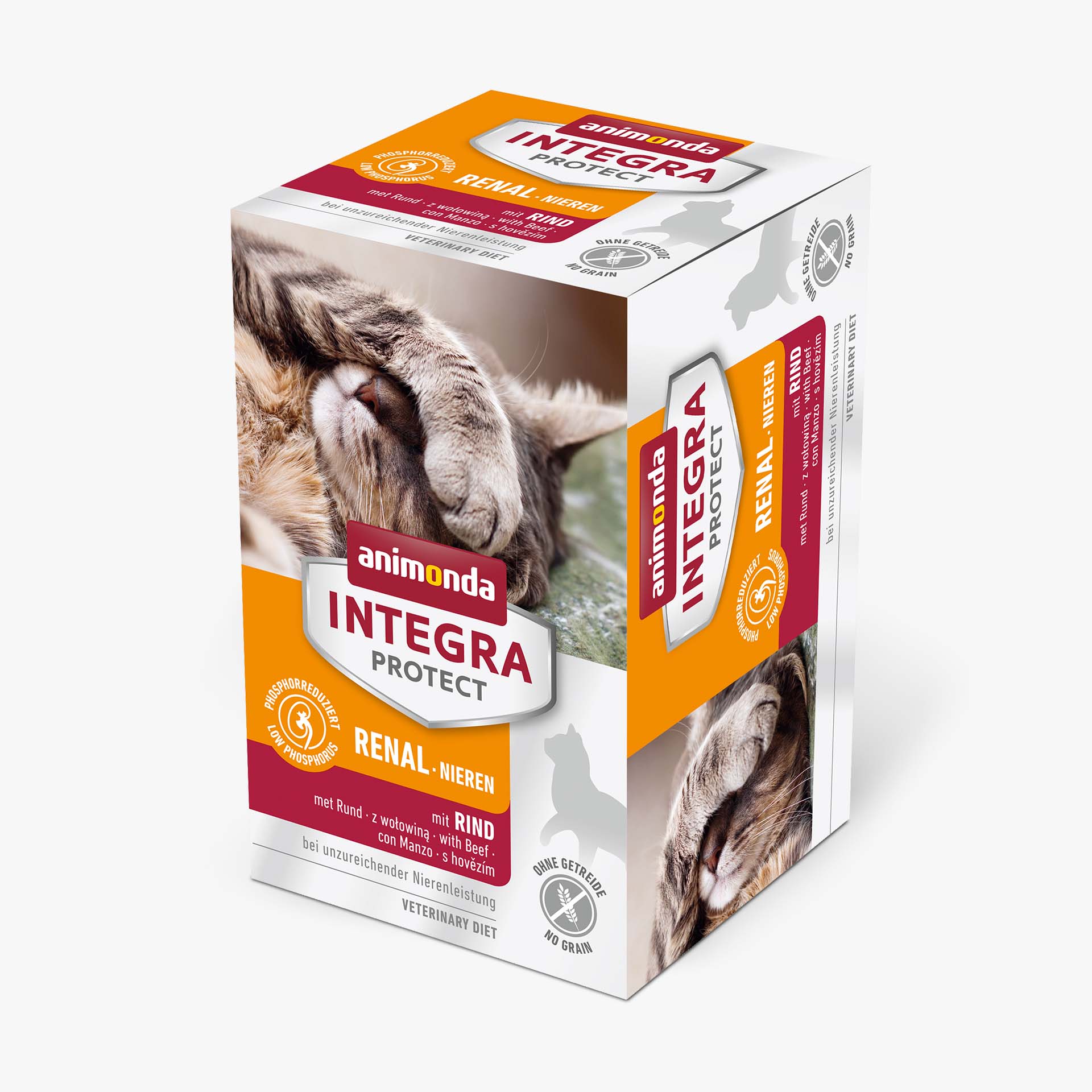 84451 animonda INTEGRA PROTECT Adult Renal mit Rind Katze Nassfutter