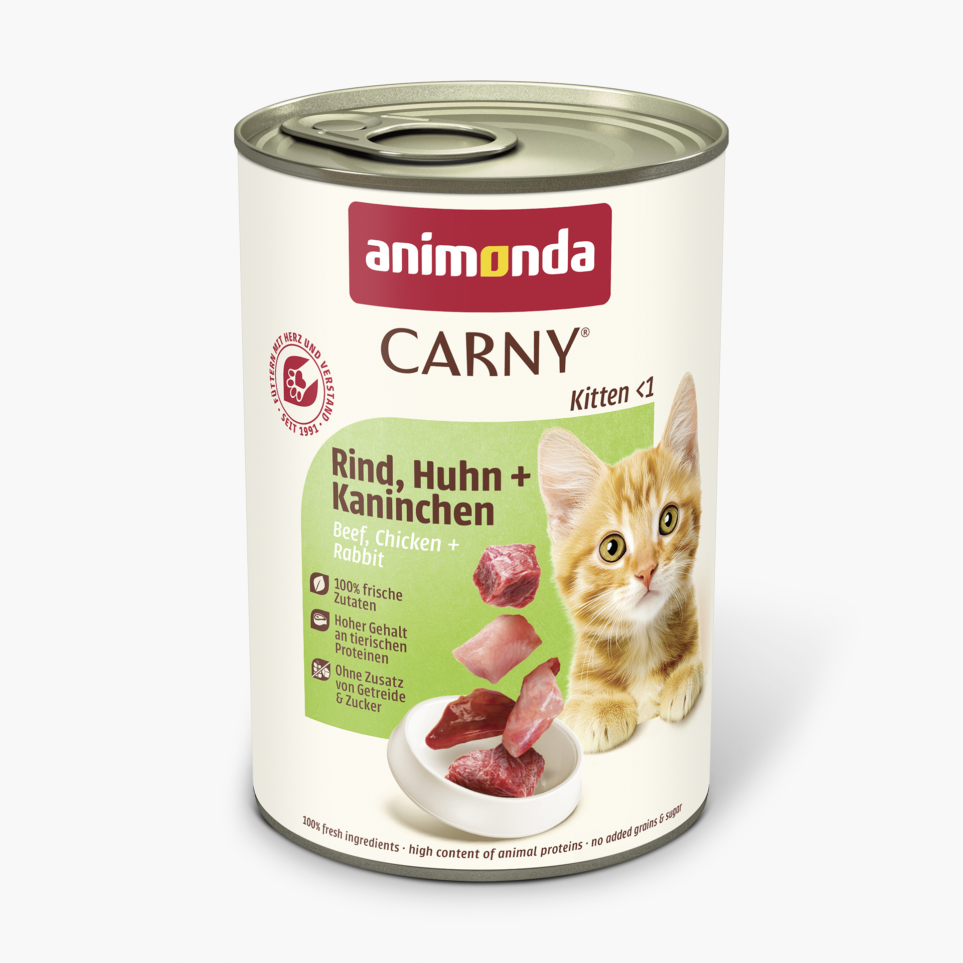 83972 animonda Carny Kitten Rind  Huhn und Kaninchen Katze Nassfutter