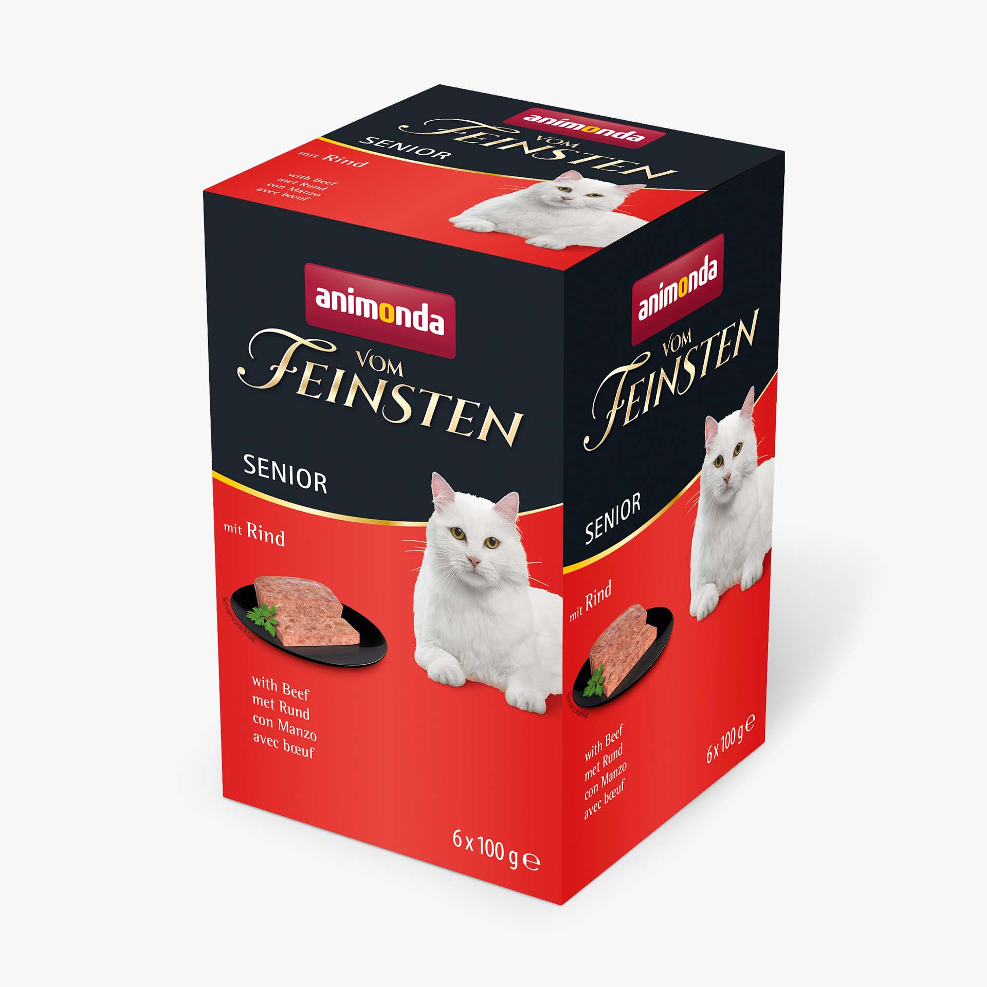 84282 animonda Vom Feinsten Senior mit Rind Katze Nassfutter