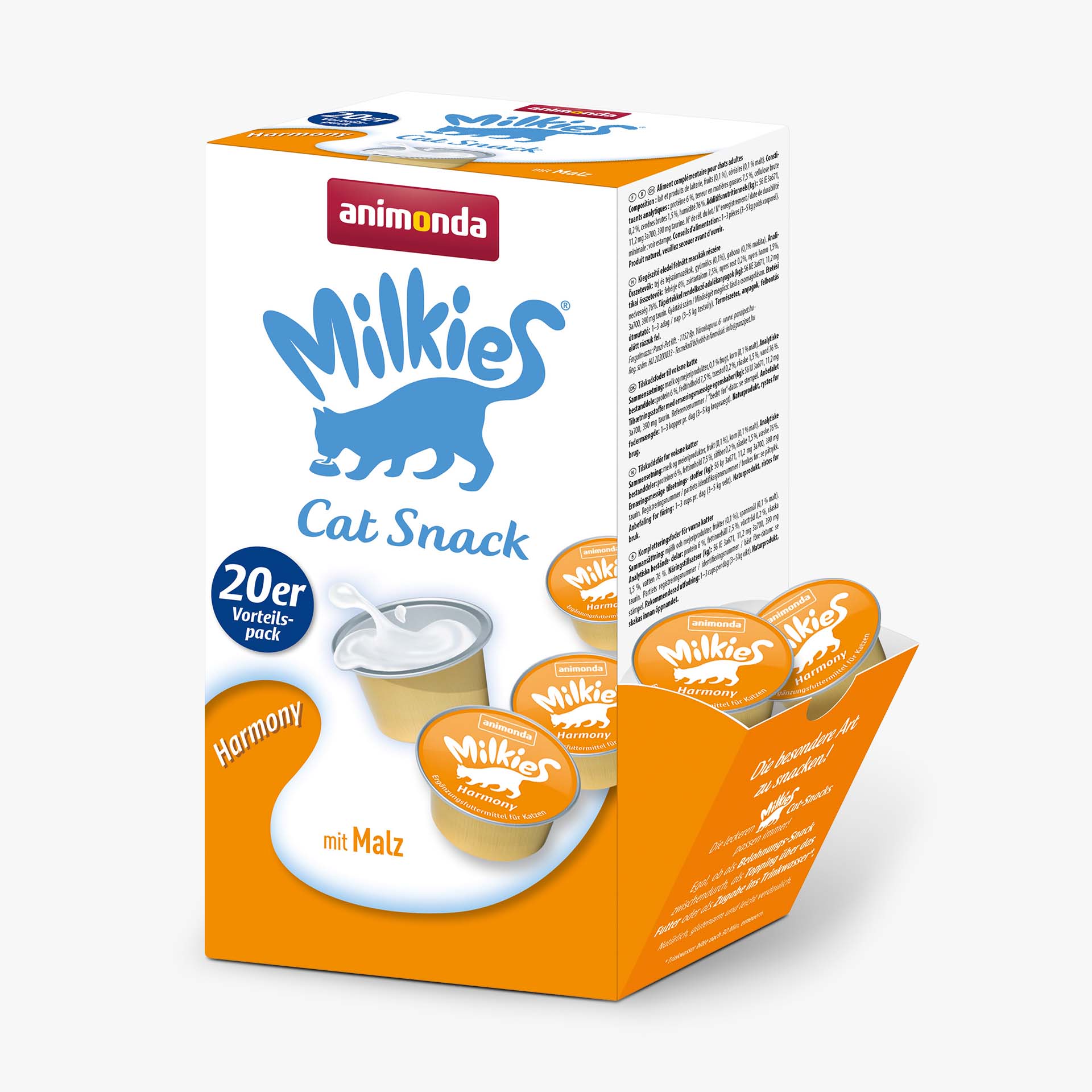 83534 animonda Milkies Adult Milchsnack 20er Harmony Katze Snacks und Milch