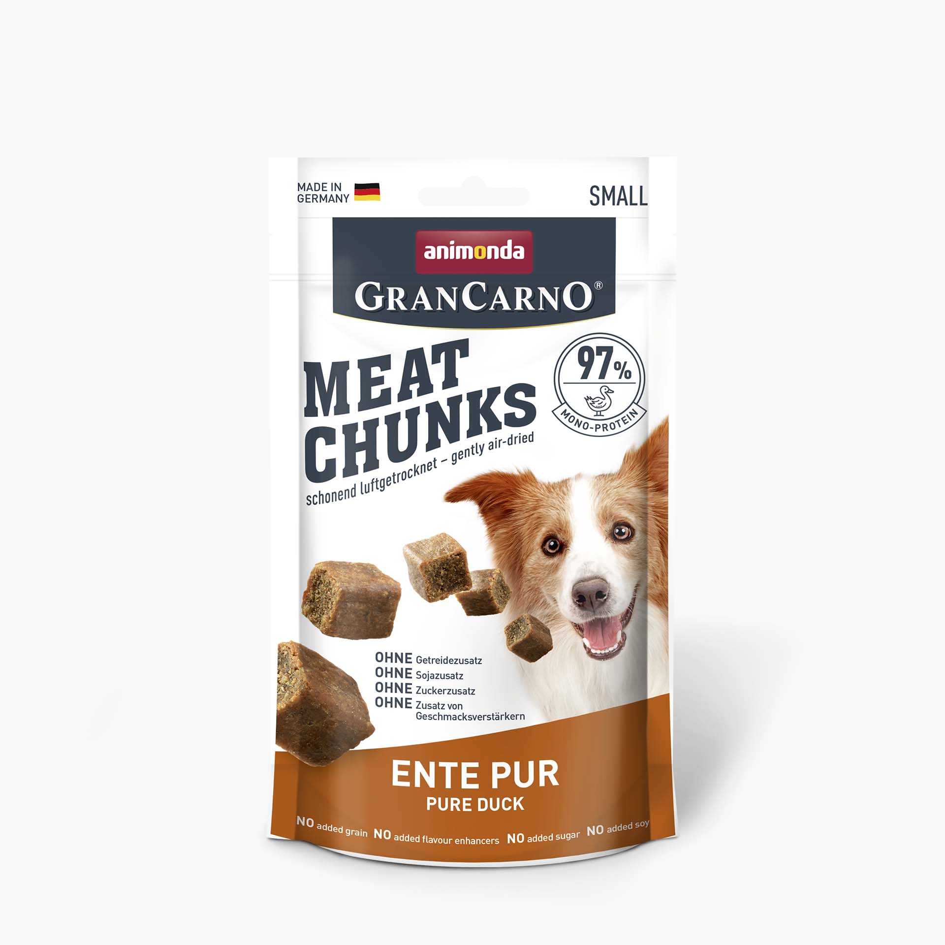 82911 animonda GranCarno Adult Meat Chunks Ente pur Hund Snacks