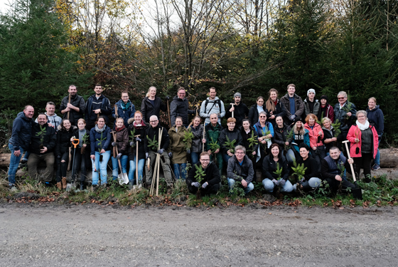Teambild animonda bei der Aufforstung Aktion