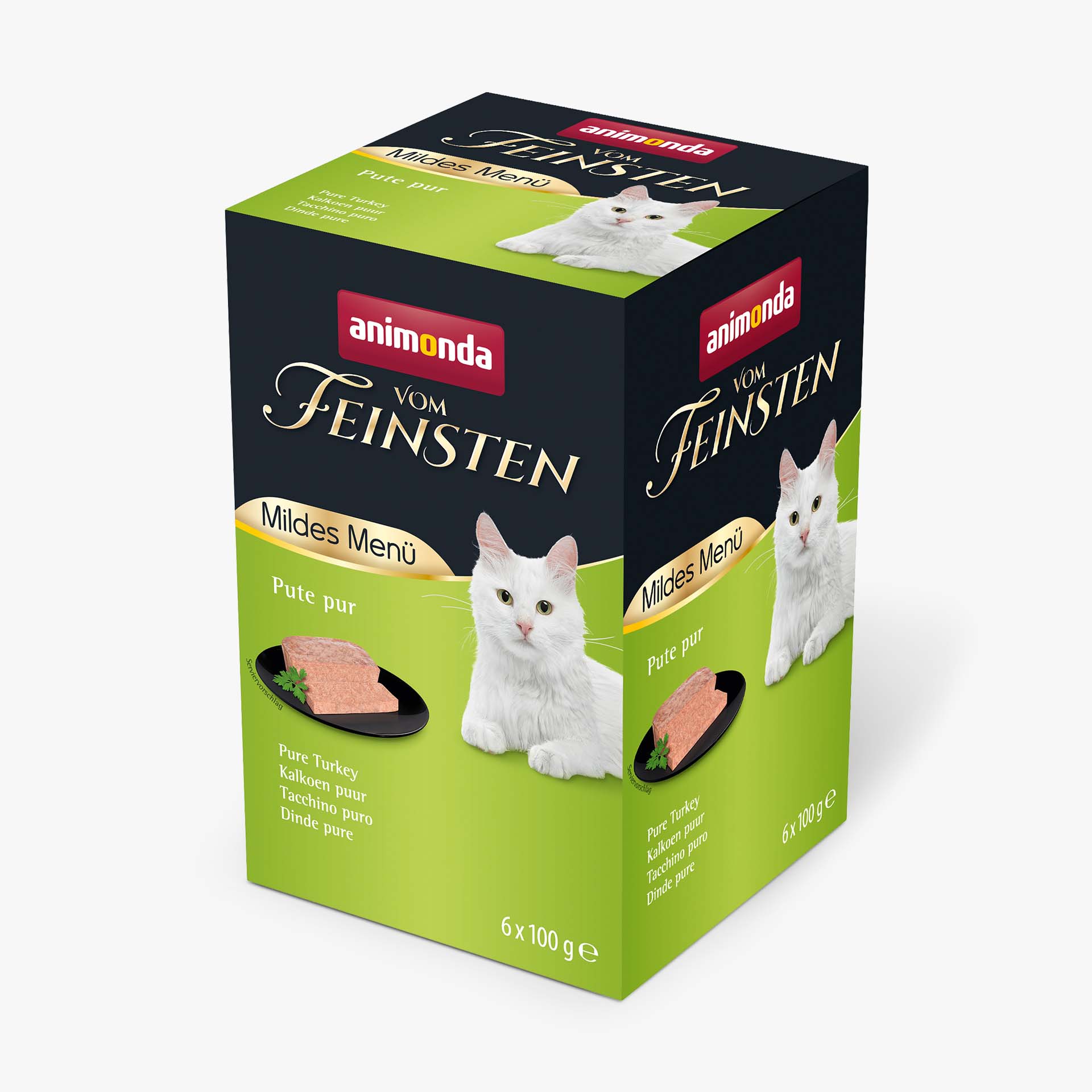 83942 animonda Vom Feinsten Adult Mildes Menue Pute pur Katze Nassfutter