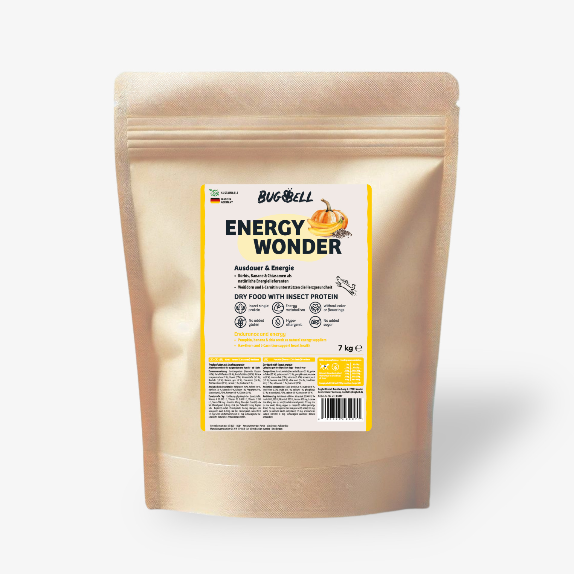 85007 BugBell BugBell Adult Trockenfutter EnergyWonder Hund Trockenfutter
