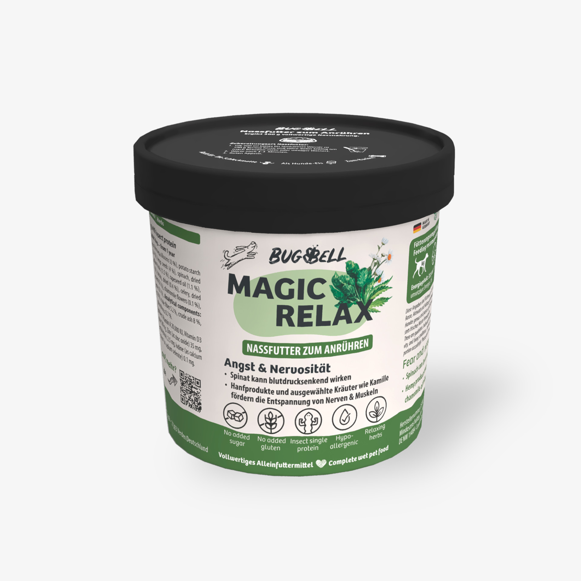 84650 BugBell BugBell Adult Nassfutter zum Anruehren MagicRelax Hund Nassfutter
