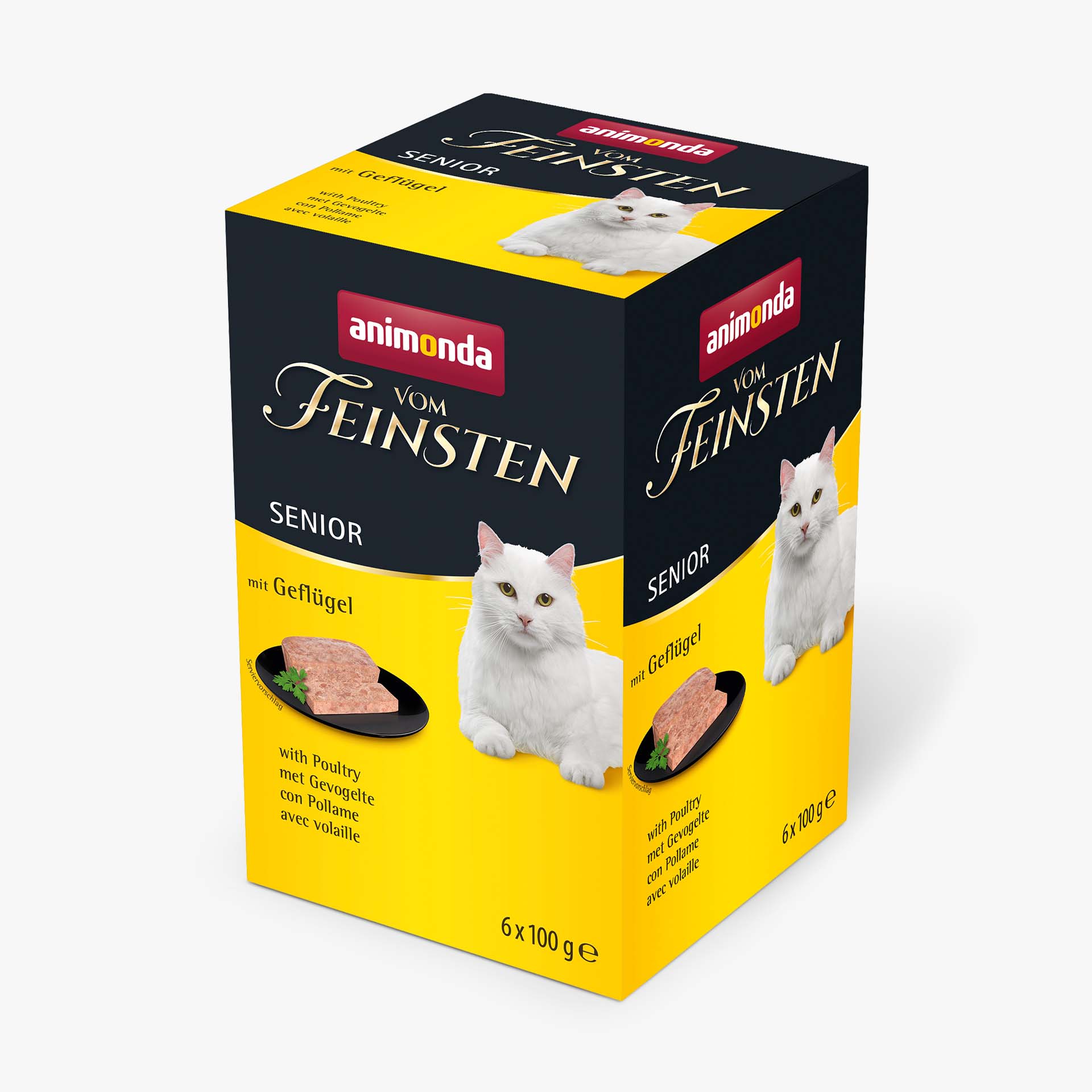 84280 animonda Vom Feinsten Senior mit Gefluegel Katze Nassfutter