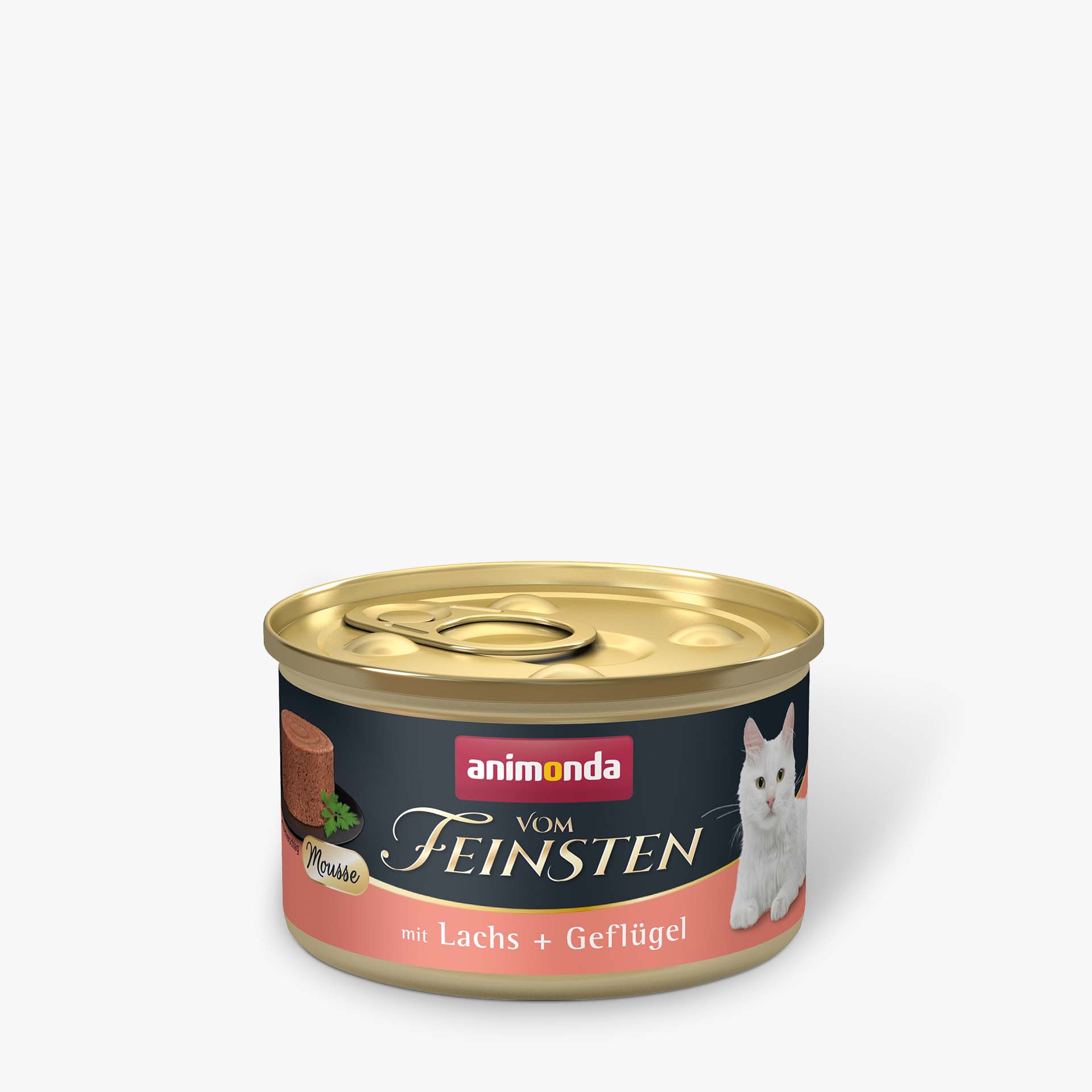 83032 animonda Vom Feinsten Adult Mousse mit Lachs und Gefluegel Katze Nassfutter