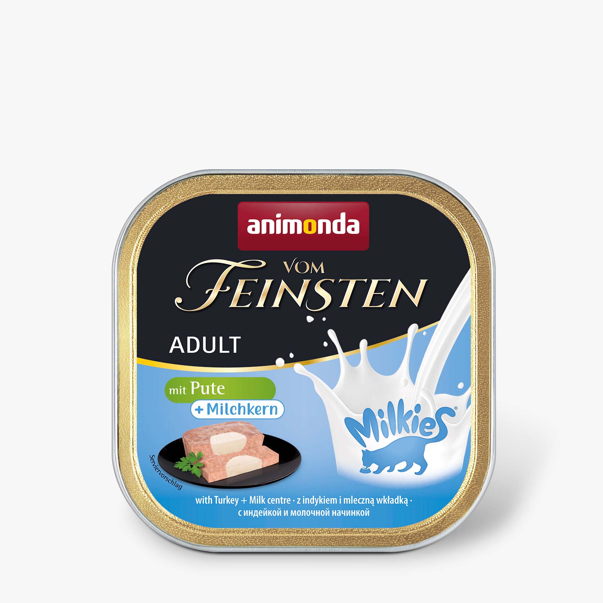 83112 animonda Vom Feinsten Adult mit Milkies Kern mit Pute und Milchkern Katze Nassfutter