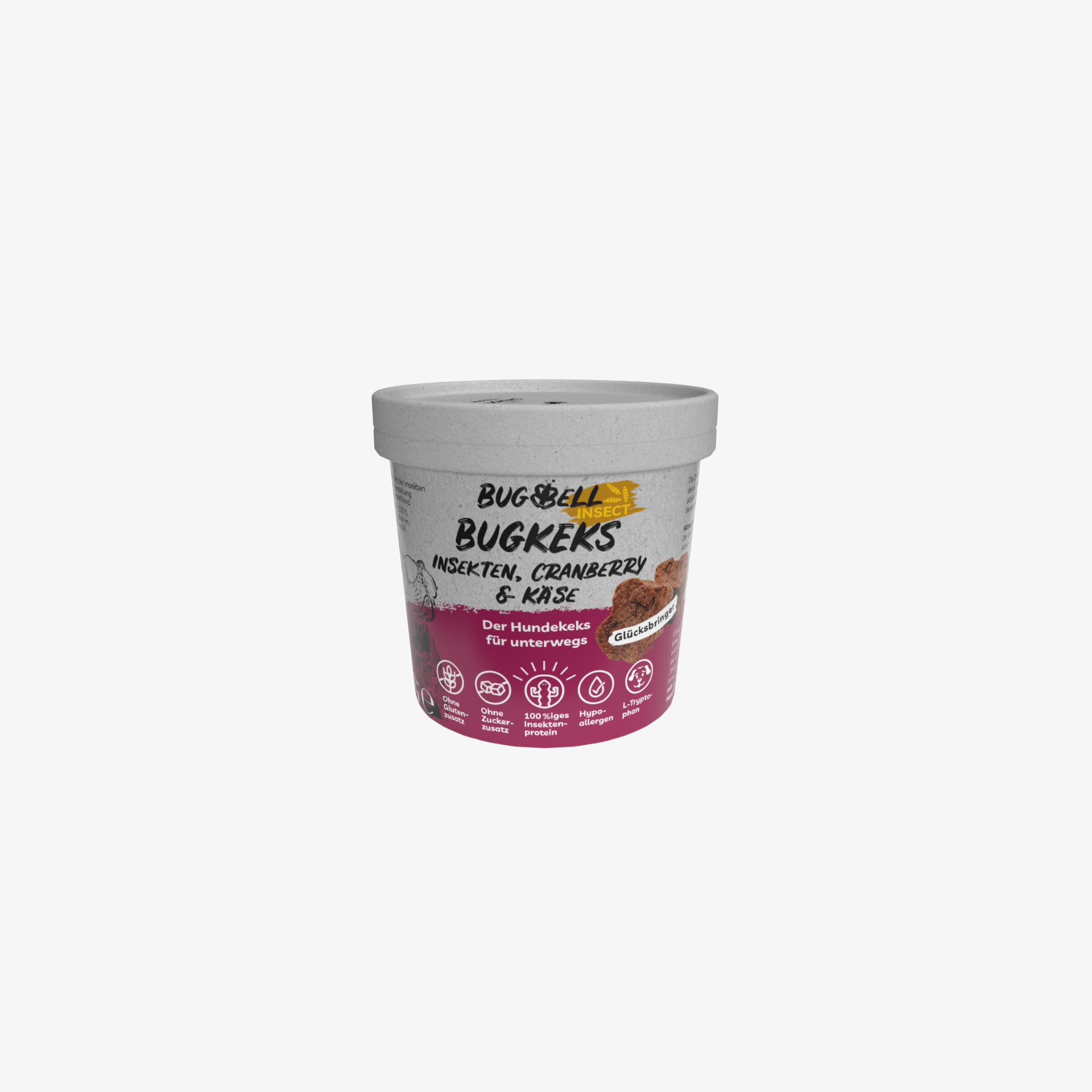 84646 BugBell Hundekeks Junior  Adult  Senior Rot HappyMood Hund Snacks