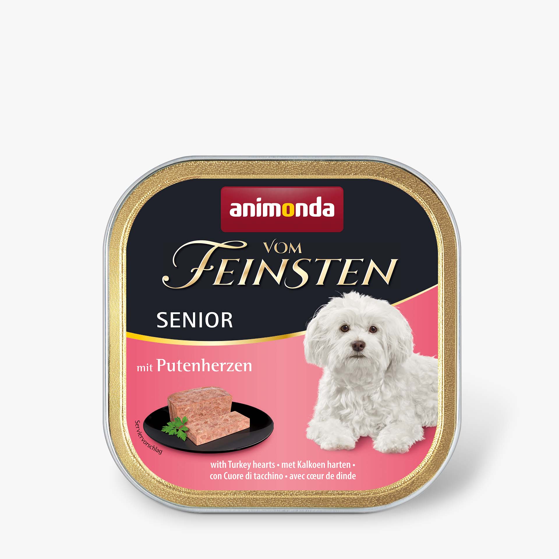 82662 animonda Vom Feinsten Senior mit Putenherzen Hund Nassfutter
