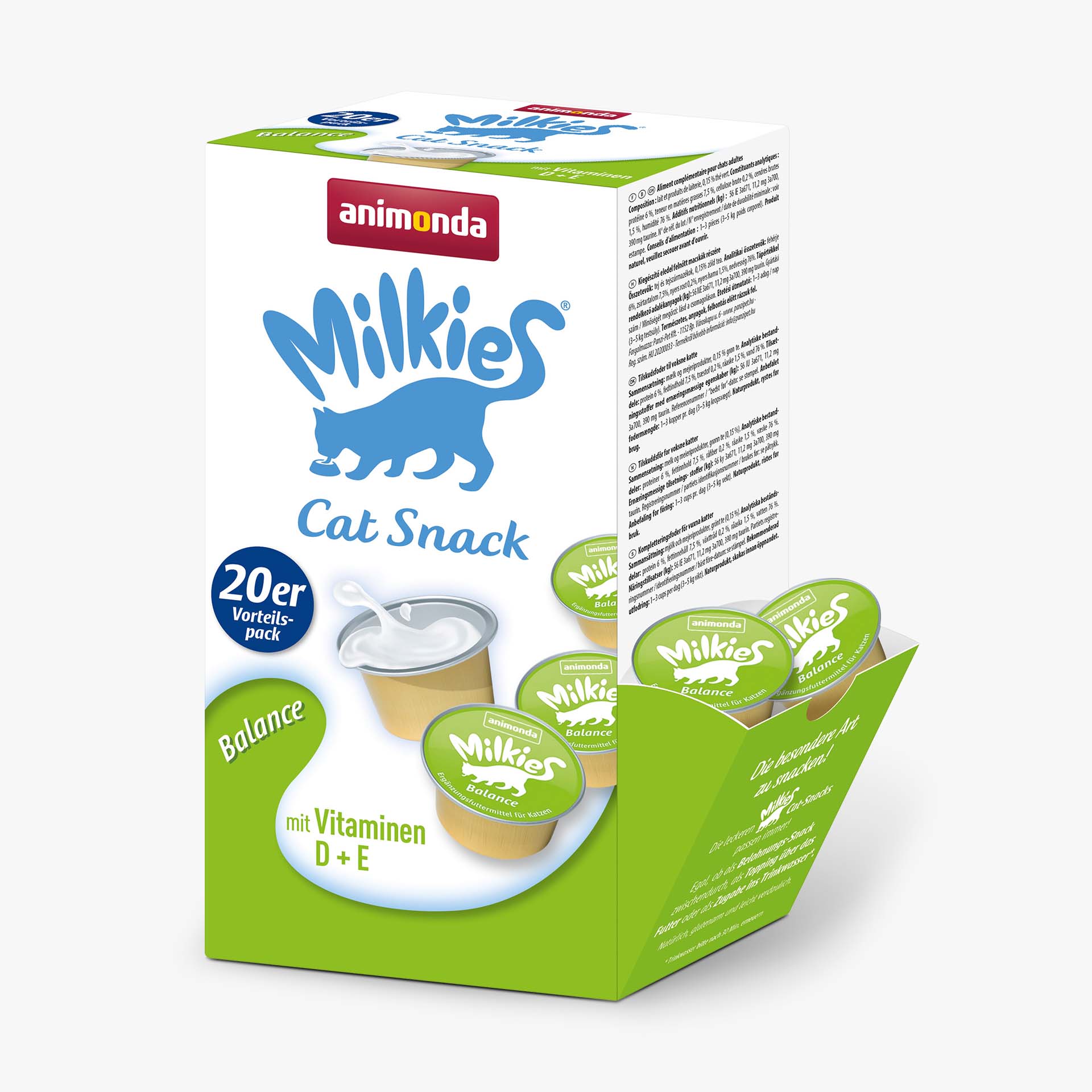83533 animonda Milkies Adult Milchsnack 20er Balance Katze Snacks und Milch