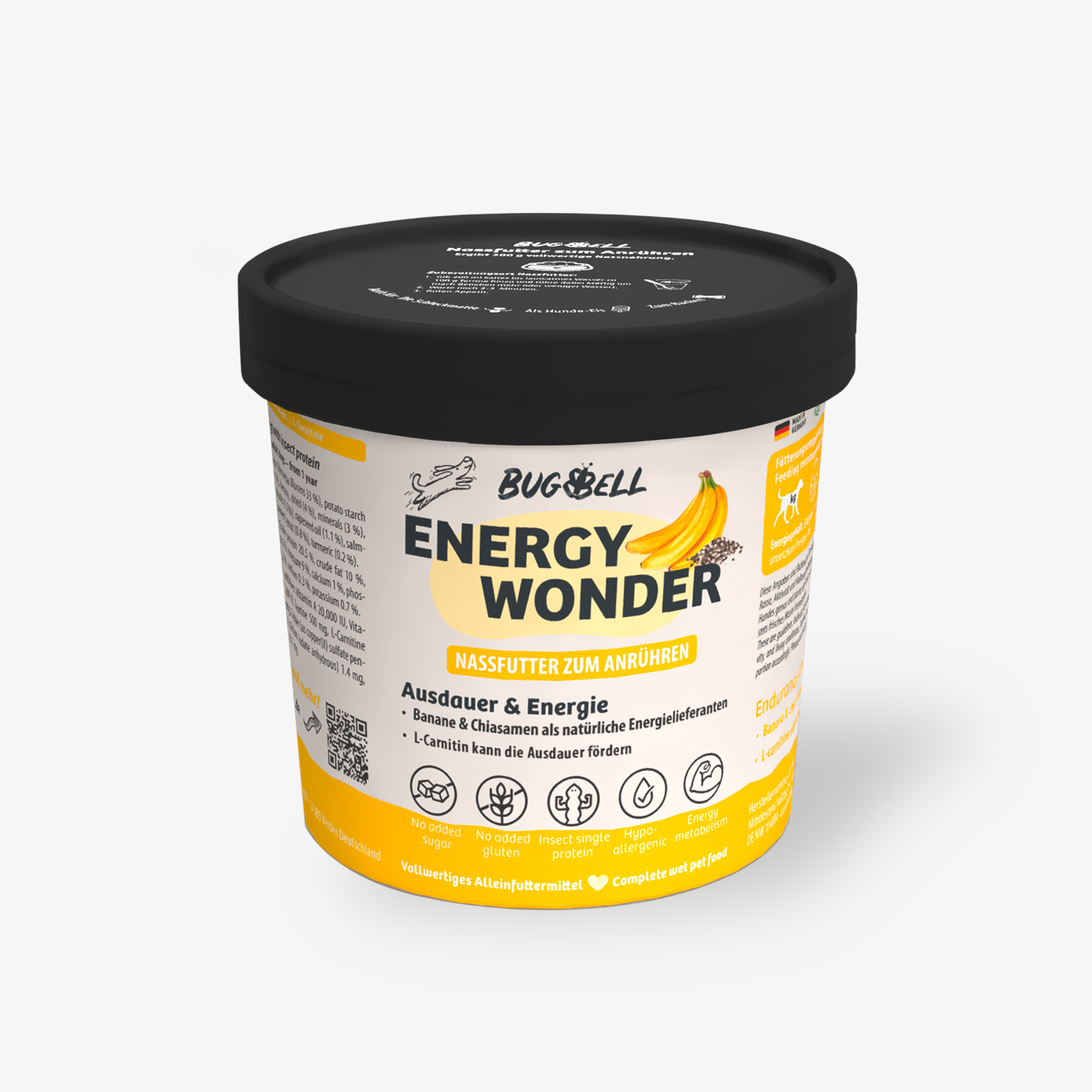 84651 BugBell Bugbell Adult Gelb EnergyWonder Hund Nassfutter