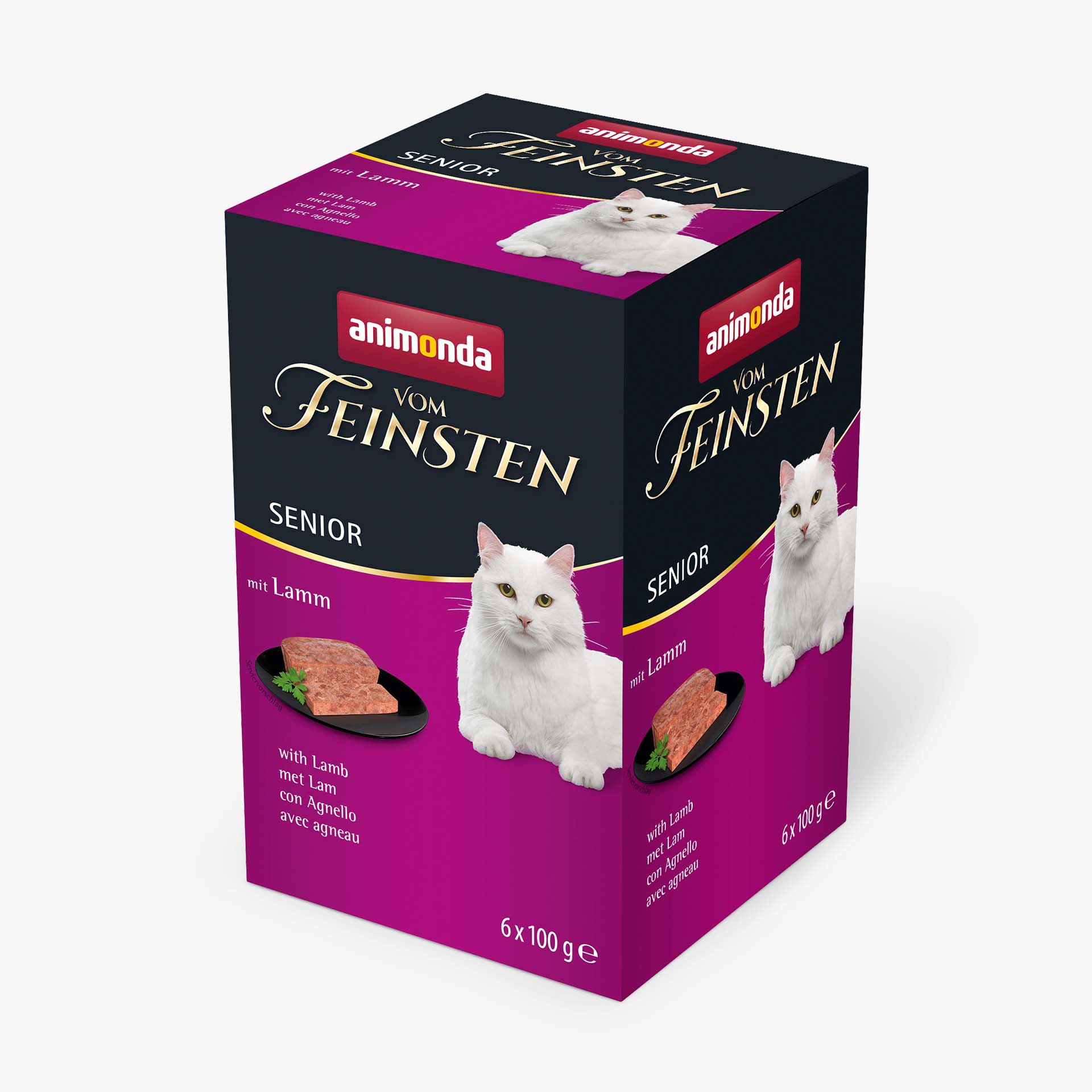 84281 animonda Vom Feinsten Senior mit Lamm Katze Nassfutter