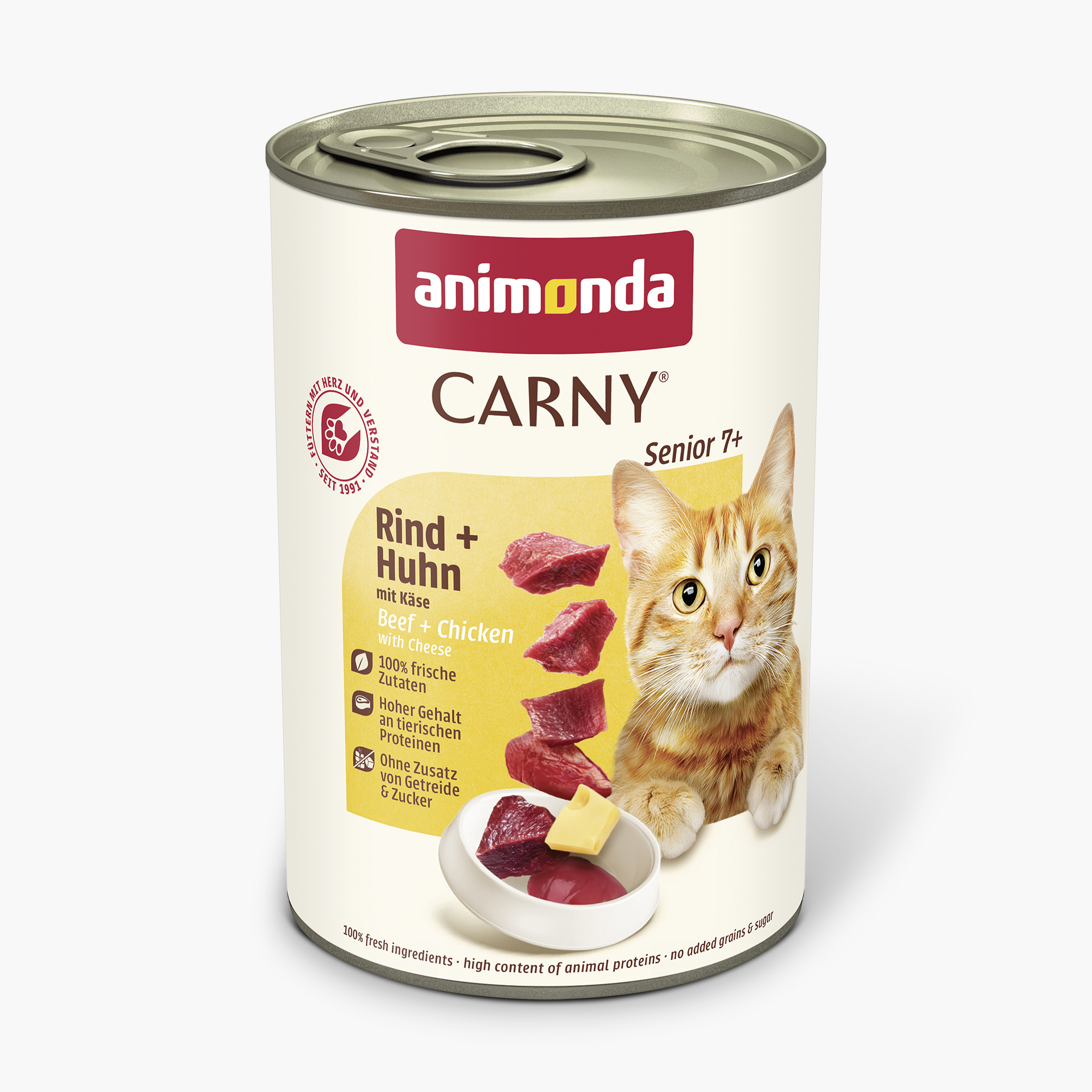 83726 animonda Carny Senior Rind und Huhn mit Kaese Katze Nassfutter