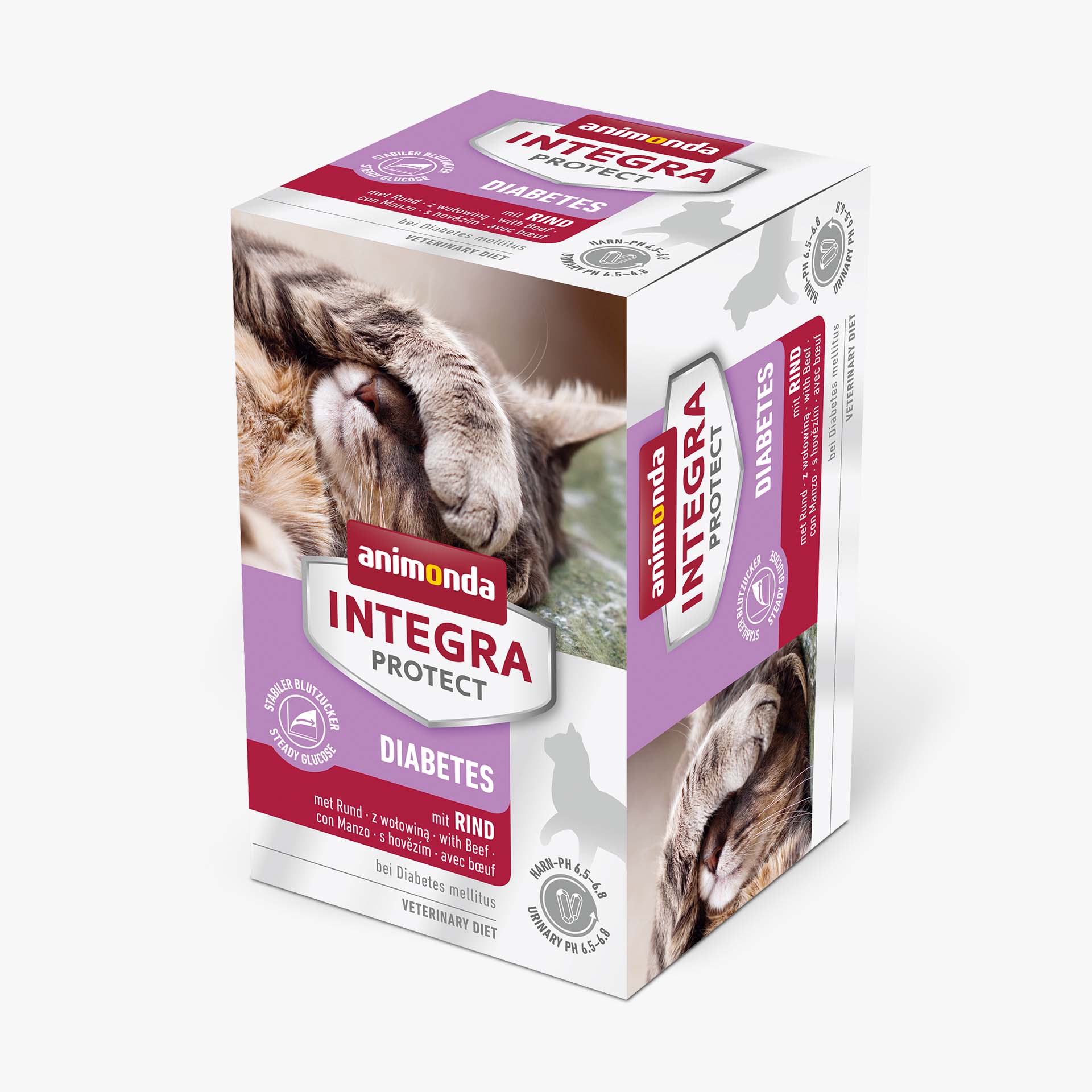 84413 animonda INTEGRA PROTECT Adult Diabetes mit Rind Katze Nassfutter