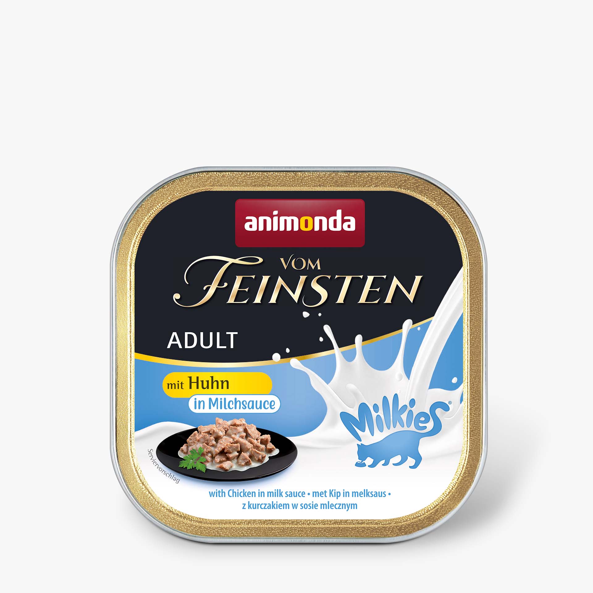83038 animonda Vom Feinsten Adult mit Milkies Sauce mit Huhn in Milchsauce Katze Nassfutter